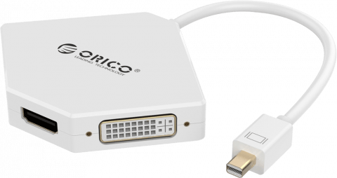 تبدیل Mini DisplayPort به ORICO HDMI+DVI+VGA 4K مدل DMP-HDV3S